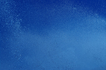 blue summer raindrops falling 