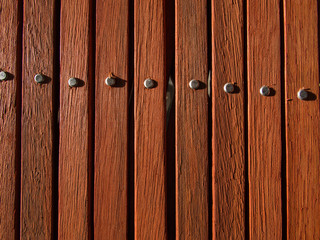 The Surface of The Wood Lath is Knocking Heads