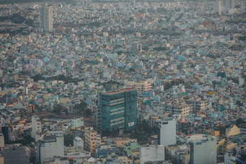 Obraz premium Ho Chi Minh, Vietnam - 29 January, 2015: View on slums of Saigon