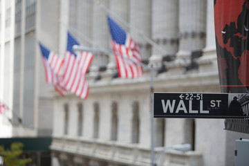 Naklejka premium Wall Street New York