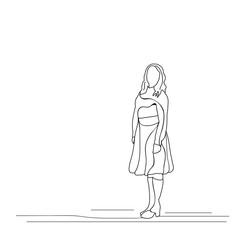 sketch of a woman, isolated