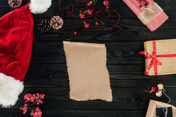 christmas papyrus and santa hat