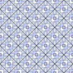 geometric  seamless vector pattern with mosaic tile