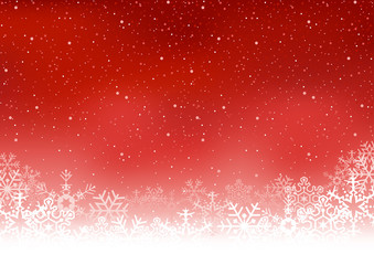 Christmas snowflakes background - Colored Illustration, Vector