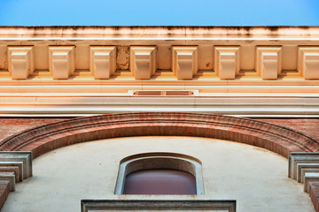 A fragment of a wall of architecture, a subterfuge