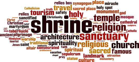 Shrine word cloud