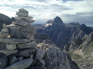 Triglav summit in the distance.