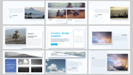 The minimalistic abstract vector illustration of editable layout of high definition presentation slides design business templates. Abstract style decoration for flyer, report, advertising, brochure.