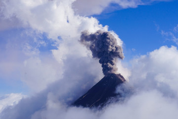 View from Acatenango volcano ,Guatemala