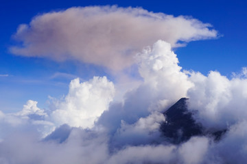 View from Acatenango volcano ,Guatemala
