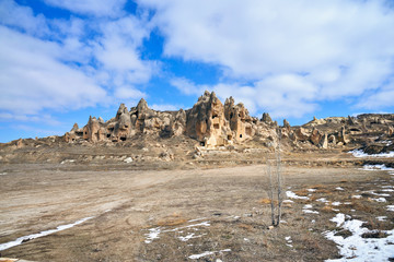 beautiful landscape in Cappadocia