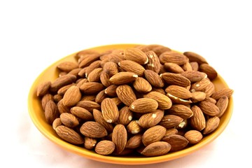 almonds in a saucer