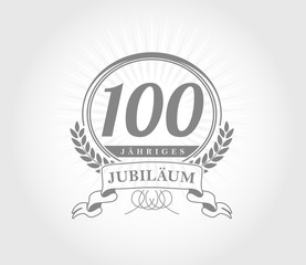 100 Jahre Jubilaeum vector