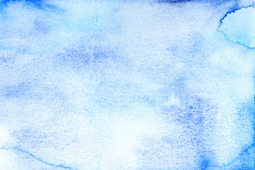 Water colored blue background.