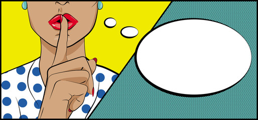 Vector background in style of pop art.