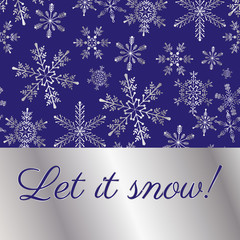 Happy new year background snowflake winter card season december snow celebration ornament vector illustration.