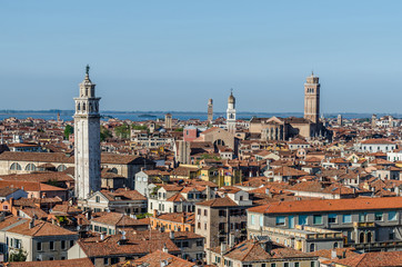 Obraz premium stadt und meer in venedig