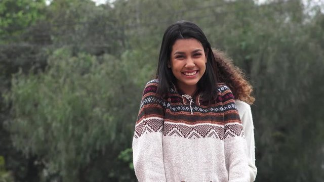  hispanic teen girls fun and friendship
