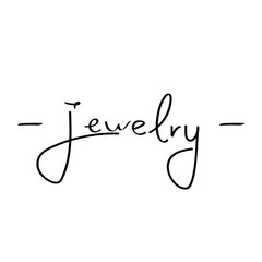 Handwritten Jewelry poster.