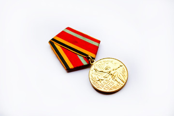 soviet union war medal on white background