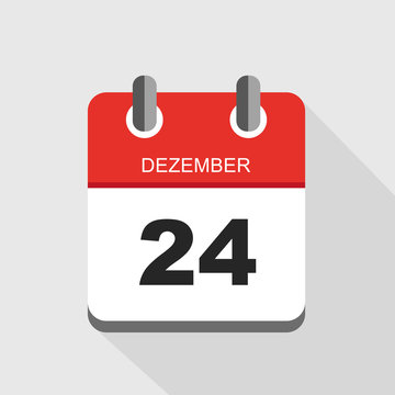 24 Dezember kalender rot