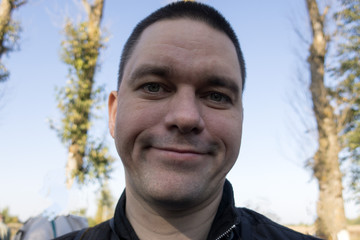 man smiling