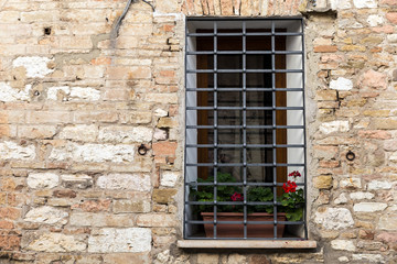 Medieval wall window