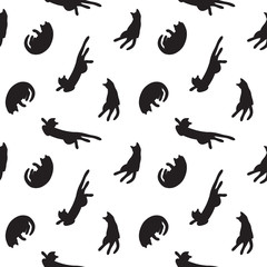 cats seamless pattern