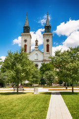 Naklejka premium Sombor, Serbia July 12, 2017: Church of St Stephen King in Sombor
