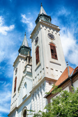Naklejka premium Sombor, Serbia July 14, 2017: Church of St Stephen King in Sombor