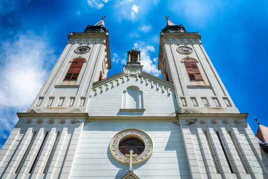 Sombor, Serbia July 14, 2017: Church of St Stephen King in Sombor