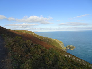 Landscape at the peninsula Howth near Dublin in Ireland