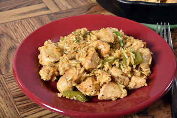 Cajun chicken with rice