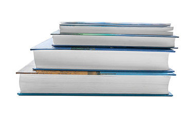 stack of books on an isolated background