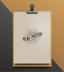 Coffee Shop Menu Template. Coffee cart Mock Up. Vector Illustration.