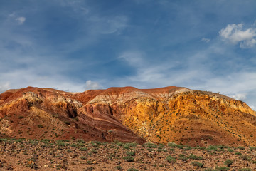 Martian landscape colored