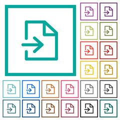Import flat color icons with quadrant frames