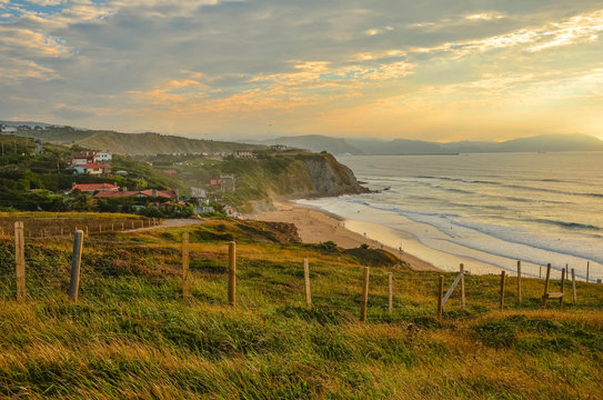 coastal landscape of Basque Country, Sopelana, Vizcaya, Spain, Europe