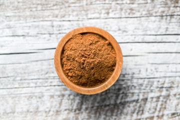 Cinnamon spice powder.