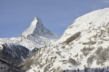 Obraz premium Zermatt Switzerland and The Matterhorn
