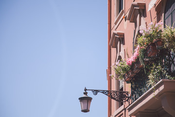 old building with balcony in Rome - Powered by Adobe