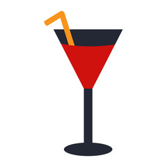 Cocktail isolated on white background, Vector illustration