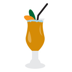 Cocktail isolated on white background, Vector illustration
