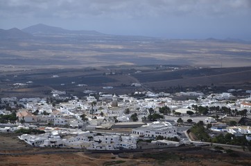 Obraz premium Stadtansicht von Teguise, Lanzarote
