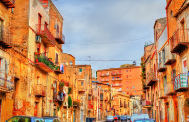 Fototapeta na wymiar Traditional buildings in Agrigento, Sicily, Italy