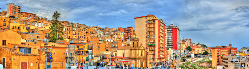 Panorama of Agrigento in Sicily, Italy - obrazy, fototapety, plakaty