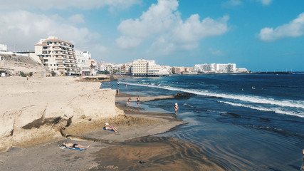 Playa de El M&eacute;dano, isla de Tenerife (Canarias)