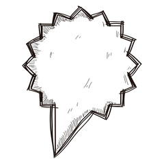 Comic speech bubble isolated on white background, Vector illustration