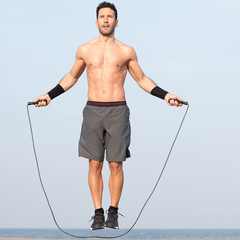 Workout with jumping rope