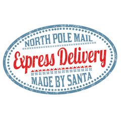 Express delivery grunge rubber stamp